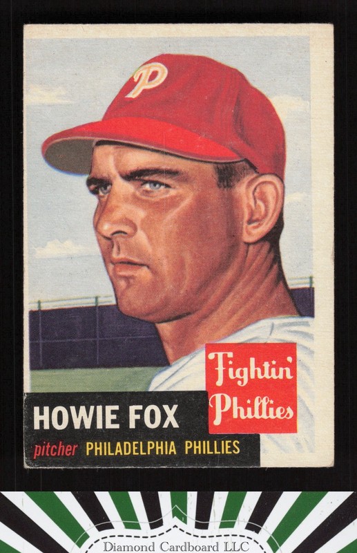 1953 Topps #22 Howie Fox VGEX a, front