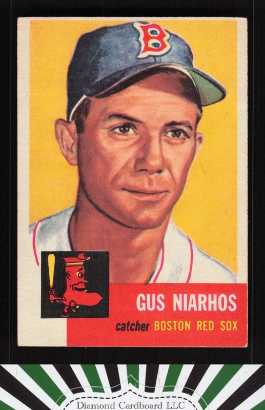 1953 Topps #63 Gus Niarhos VGEX c, front