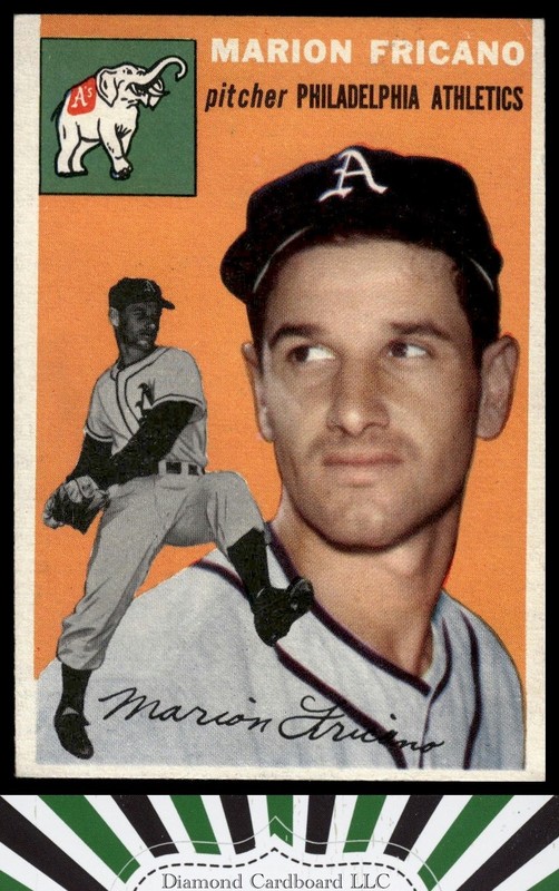 1954 Topps #124 Marion Fricano VGEX f, front