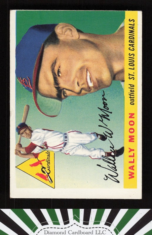 1955 Topps #67b Wally Moon VG (MC) a, front