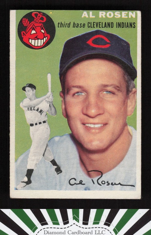 1954 Topps #15 Al Rosen VGEX f, front