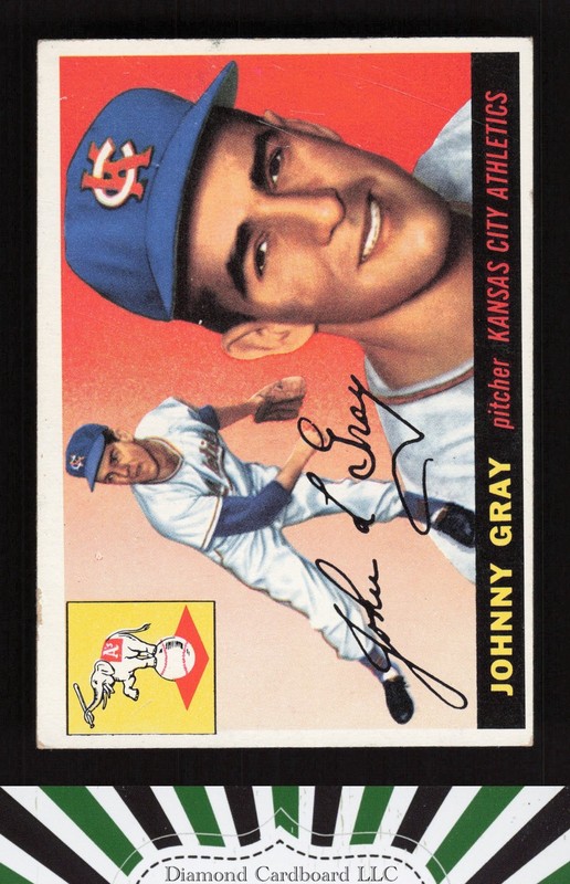 1955 Topps #101 Johnny Gray GD o, front