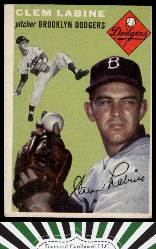 1954 Topps #121 Clem Labine VGEX b, front