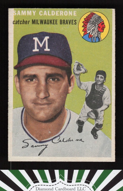 1954 Topps #68 Sammy Calderone VGEX j, front