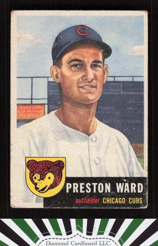 1953 Topps #173 Preston Ward FR a, front
