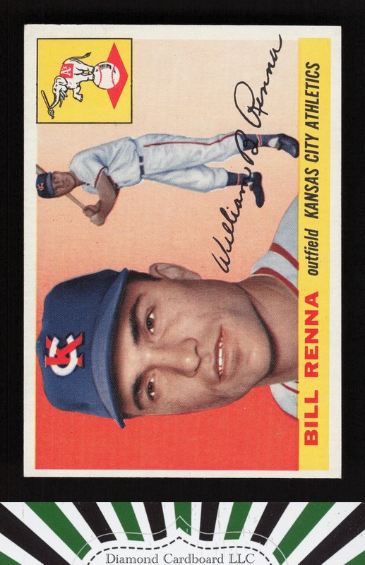 1955 Topps #121 Bill Renna EX+ [GREAT EYE APPEAL] b, front
