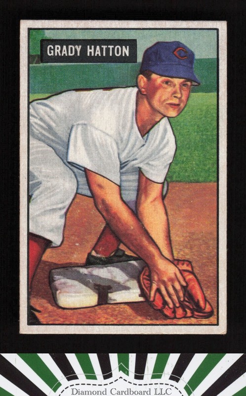 1951 Bowman #47 Grady Hatton EX, front
