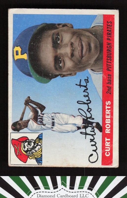 1955 Topps #107 Curt Roberts GD a, front