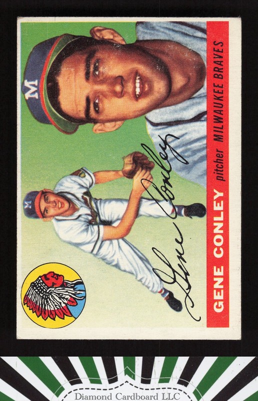 1955 Topps #81 Gene Conley VGEX j, front