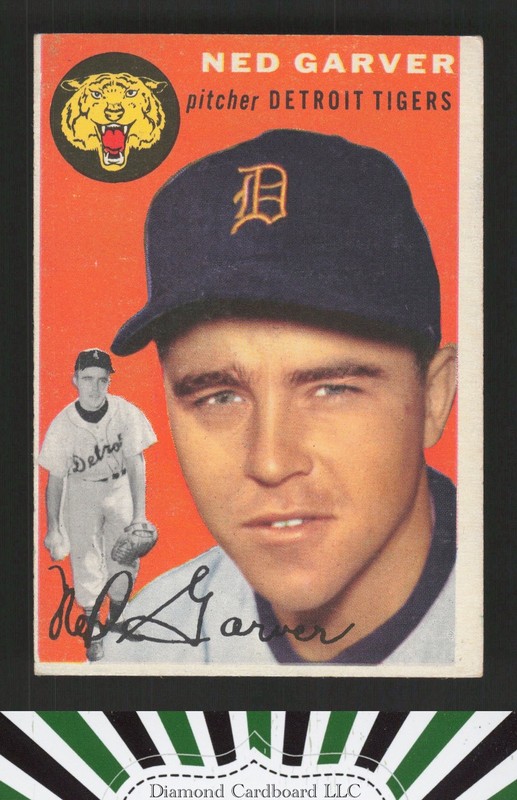 1954 Topps #44 Ned Garver VGEX h, front