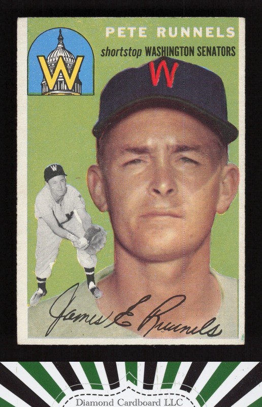 1954 Topps #6 Pete Runnels VGEX k, front