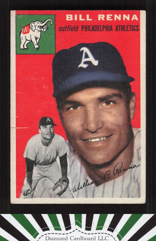1954 Topps #112 Bill Renna VG [NICELY CENTERED] m, front