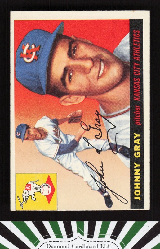 1955 Topps #101 Johnny Gray VGEX p, front