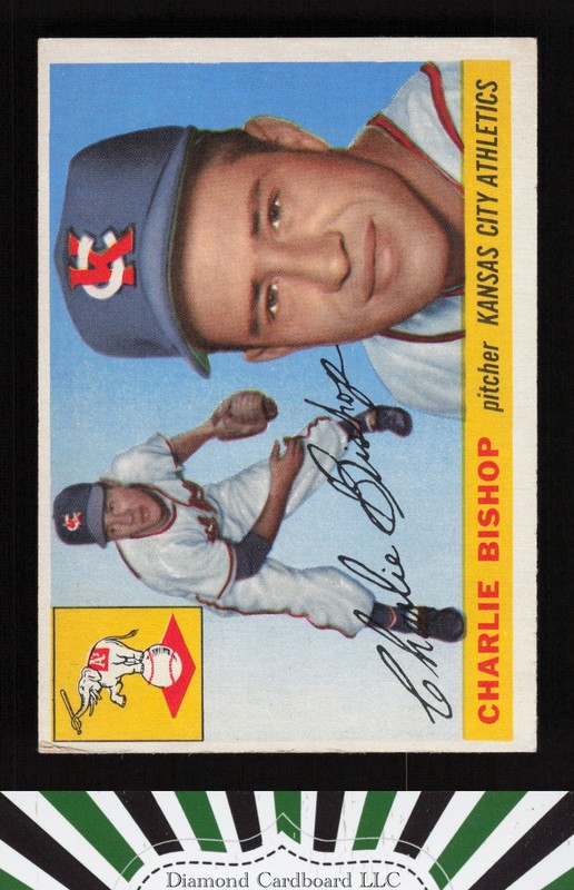 1955 Topps #96 Charlie Bishop VGEX j, front
