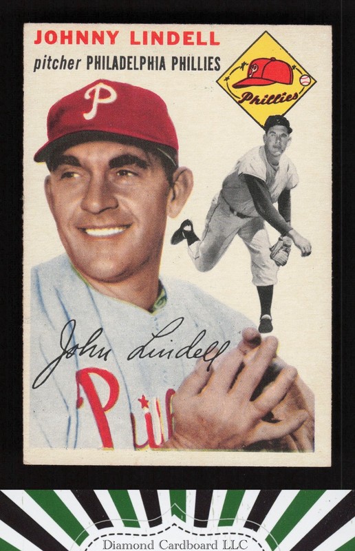 1954 Topps #51 Johnny Lindell EX o, front