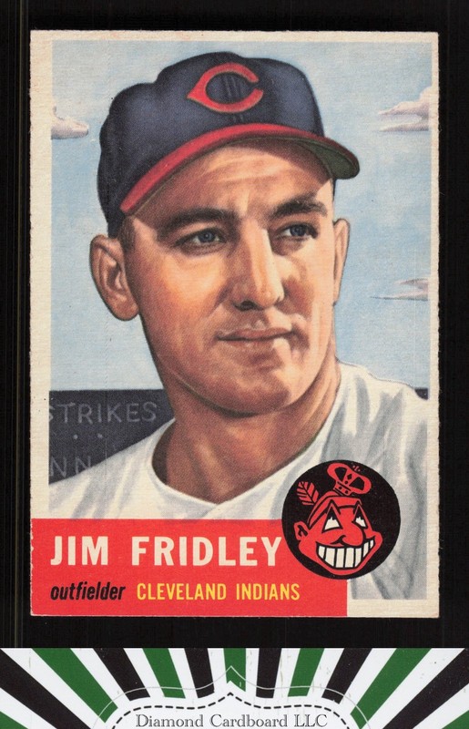 1953 Topps #187 Jim Fridley EXMT f, front
