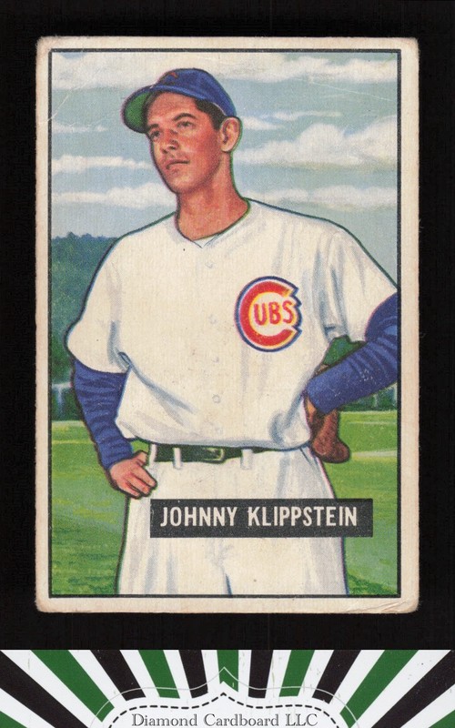 1951 Bowman #248 Johnny Klippstein GD+, front
