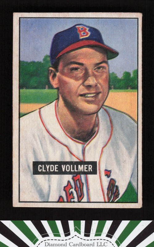 1951 Bowman #91 Clyde Vollmer VG, front