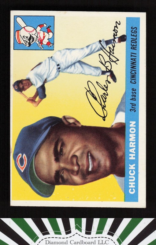 1955 Topps #82 Chuck Harmon VG+ f, front