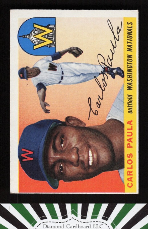 1955 Topps #97 Carlos Paula VGEX k, front