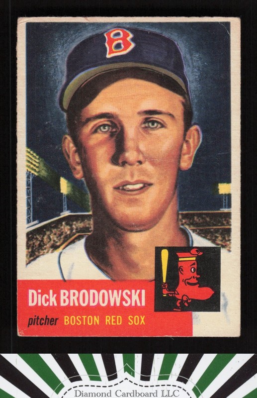 1953 Topps #69 Dick Brodowski GD b, front