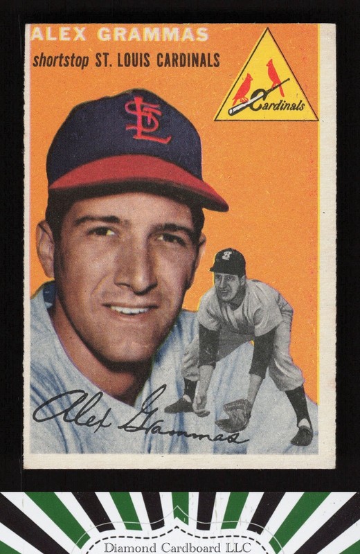 1954 Topps #151 Alex Grammas EX g, front