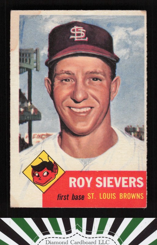 1953 Topps #67 Roy Sievers VGEX (ST) b, front