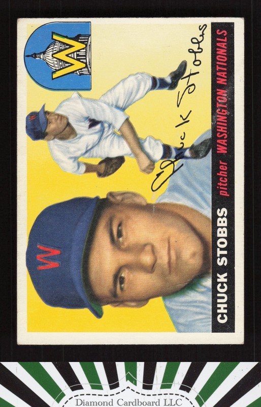 1955 Topps #41 Chuck Stobbs VG h, front