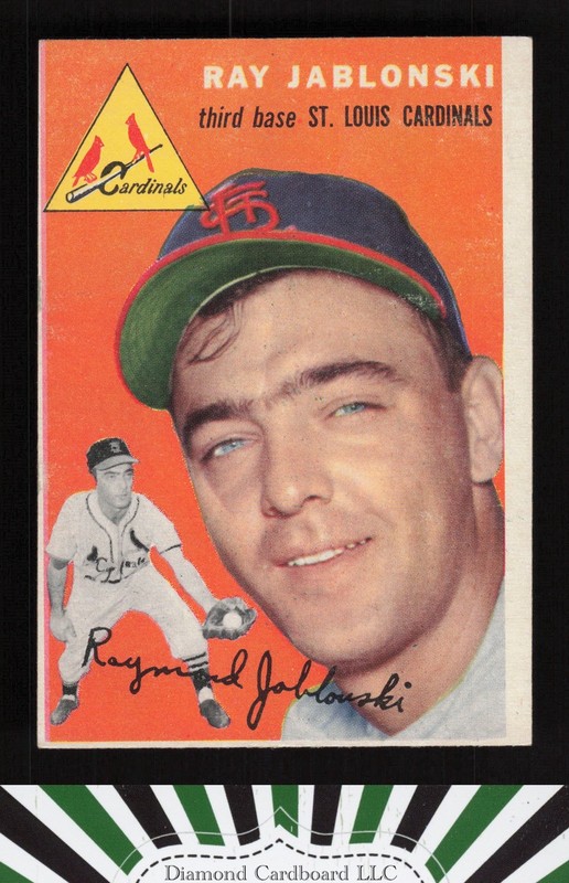 1954 Topps #26 Ray Jablonski VGEX (MC) f, front