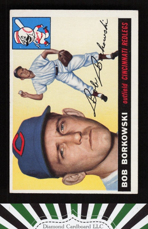 1955 Topps #74 Bob Borkowski VGEX g, front