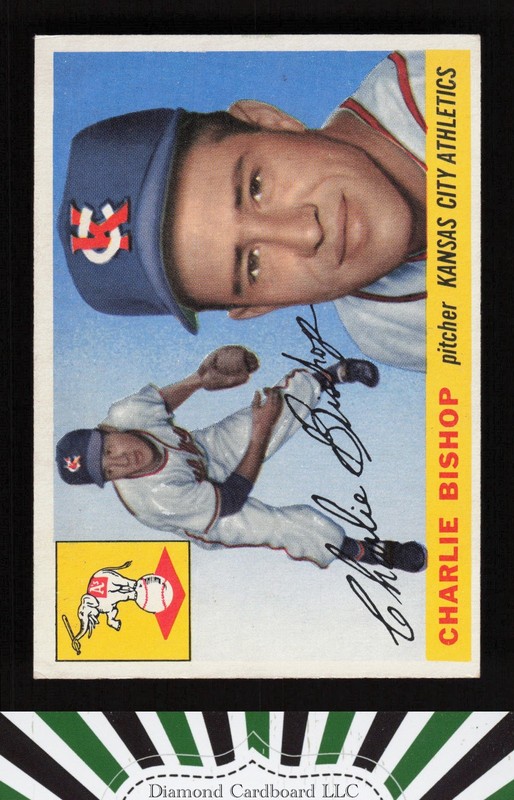 1955 Topps #96 Charlie Bishop VGEX+ m, front