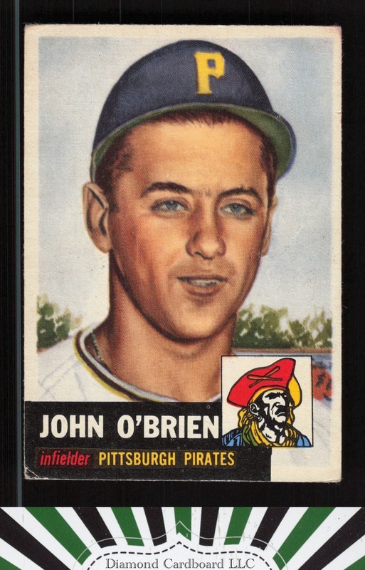 1953 Topps #223 Johnny O'Brien VG+ d, front