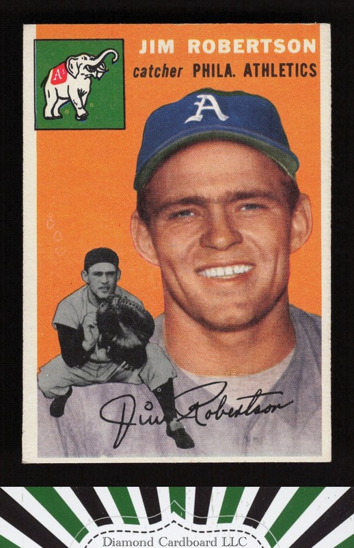 1954 Topps #149 Jim Robertson EX h, front