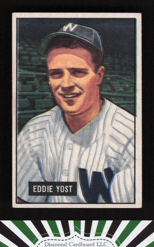 1951 Bowman #41 Eddie Yost VGEX, front