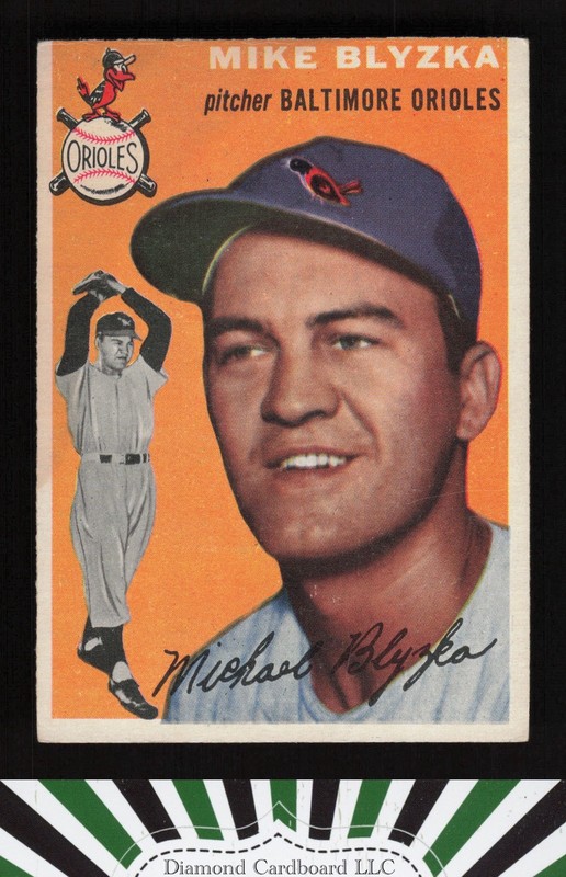 1954 Topps #152 Mike Blyzka VGEX i, front