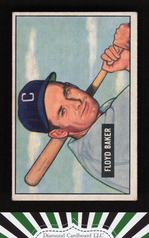 1951 Bowman #87 Floyd Baker VG, front