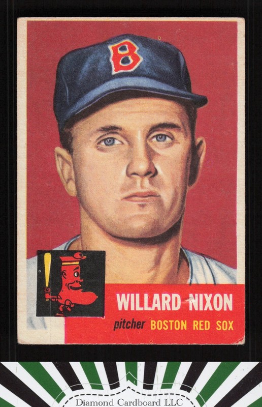1953 Topps #30 Willard Nixon GD+ b, front