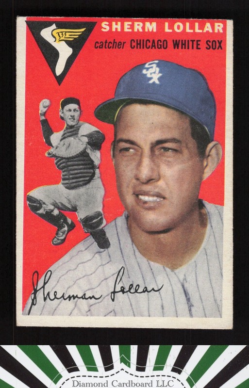 1954 Topps #39 Sherm Lollar VGEX g, front