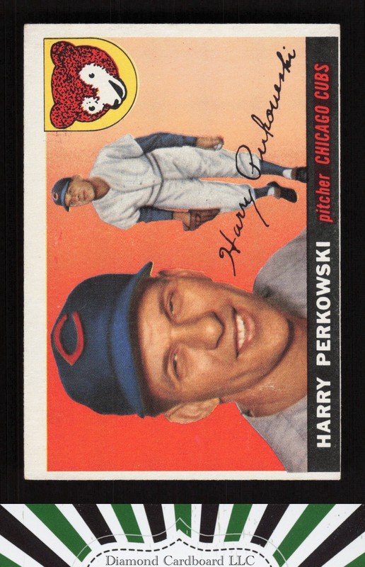 1955 Topps #184 Harry Perkowski VGEX (MC) k, front