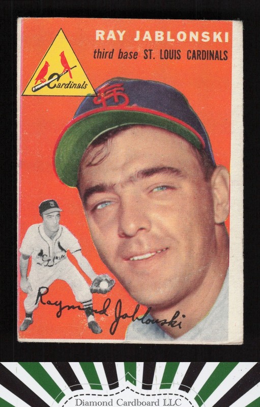 1954 Topps #26 Ray Jablonski VGEX (MC) l, front