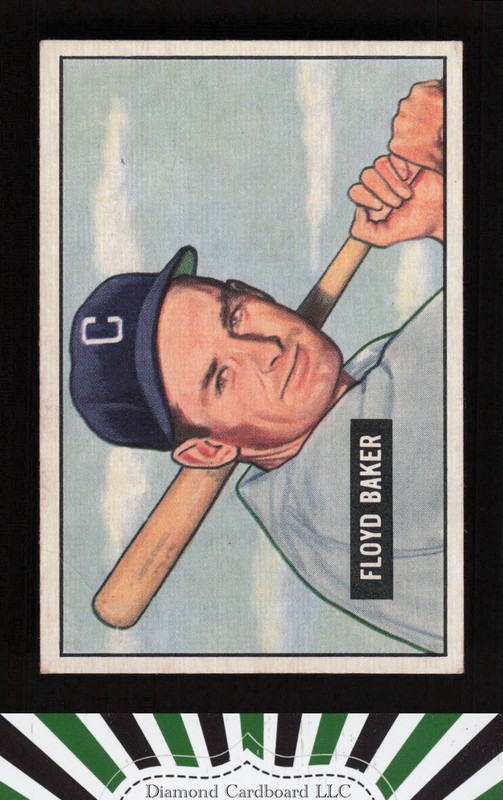 1951 Bowman #87 Floyd Baker VG+ [STUNNING], front