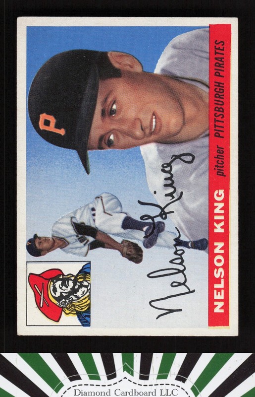 1955 Topps #112 Nelson King EXMT [GREAT EYE APPEAL] i, front