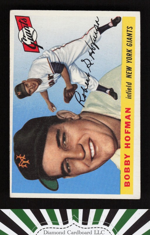 1955 Topps #17 Bobby Hofman VG g, front
