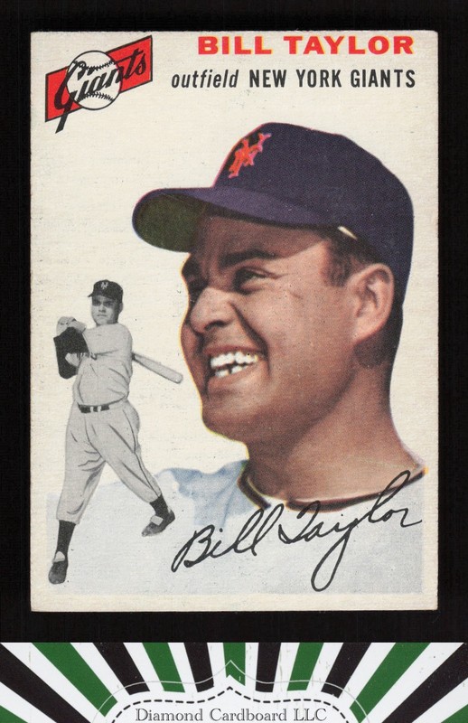 1954 Topps #74 Bill Taylor VGEX b, front