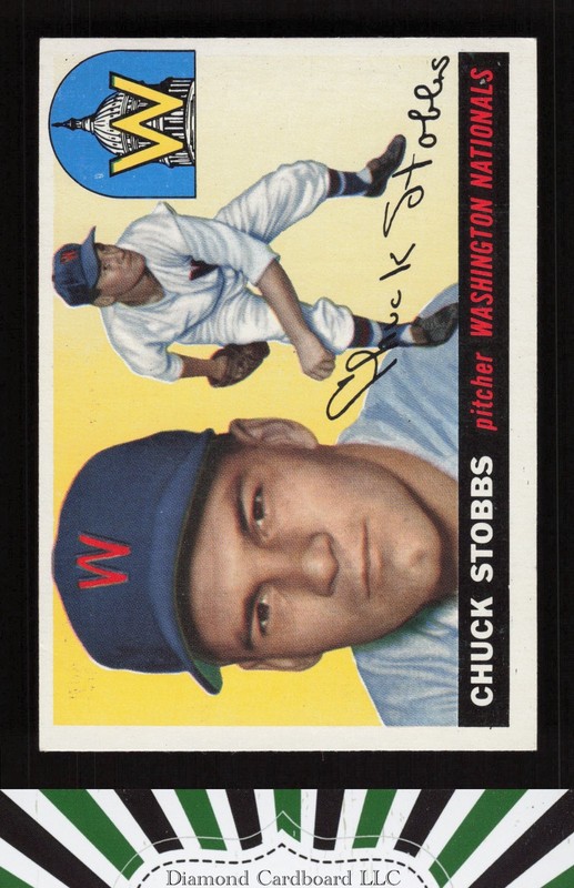 1955 Topps #41 Chuck Stobbs VGEX d, front