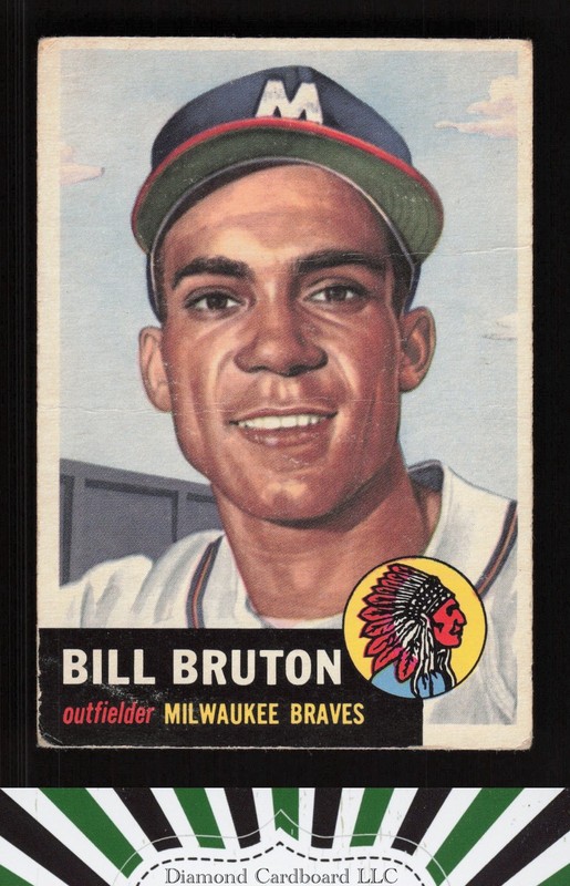 1953 Topps #214 Bill Bruton FR a, front