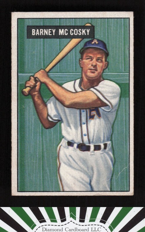 1951 Bowman #84 Barney McCosky VG, front