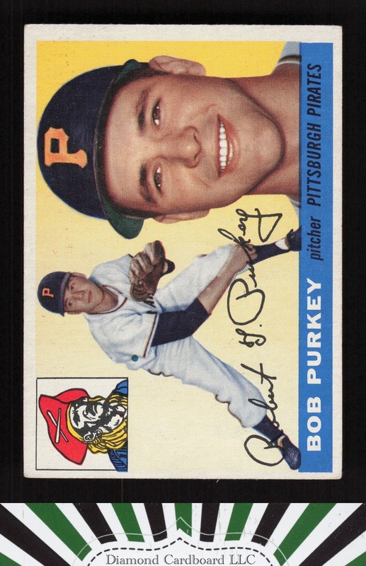 1955 Topps #118 Bob Purkey VG b, front
