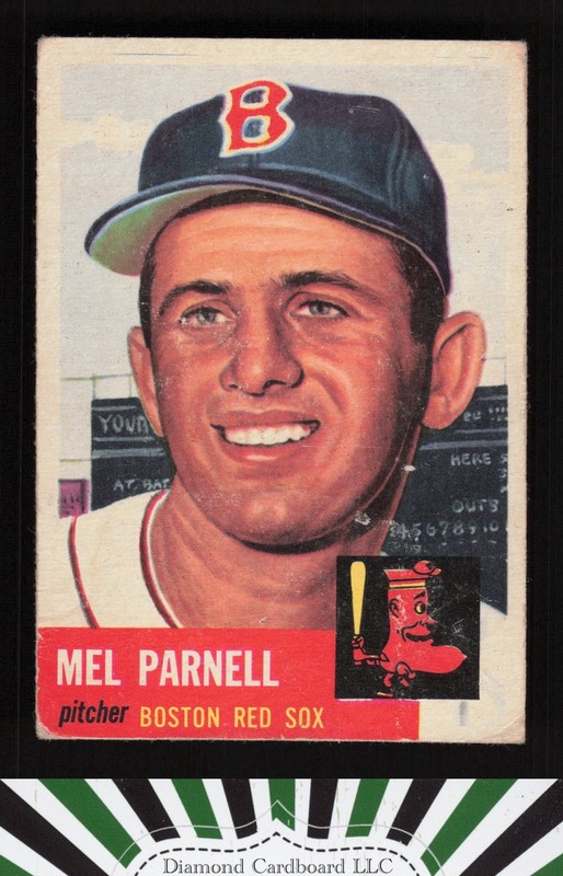1953 Topps #19 Mel Parnell GD c, front