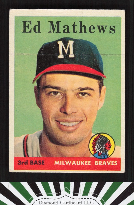 1958 Topps #440 Ed Mathews VG a, front